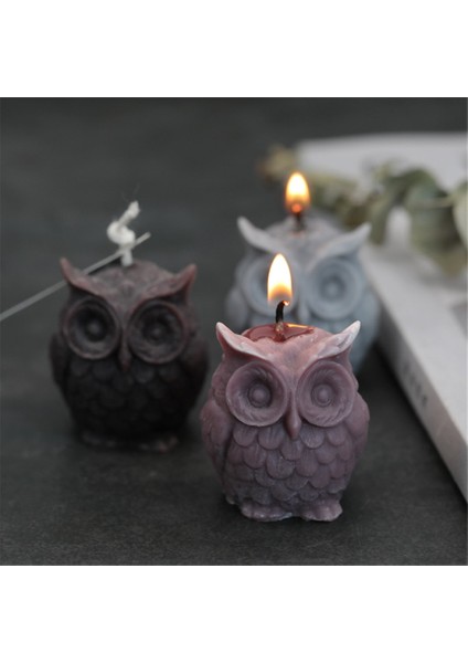 Çikolata Tarzı 3D Baykuş Mum Kalıp Mum Yapımı Için Silikon Kalıp Dıy El Yapımı Reçine Kalıpları Alçı Yapımı Için Aroma Balmumu Sabun Kalıp (Yurt Dışından) indirimleri