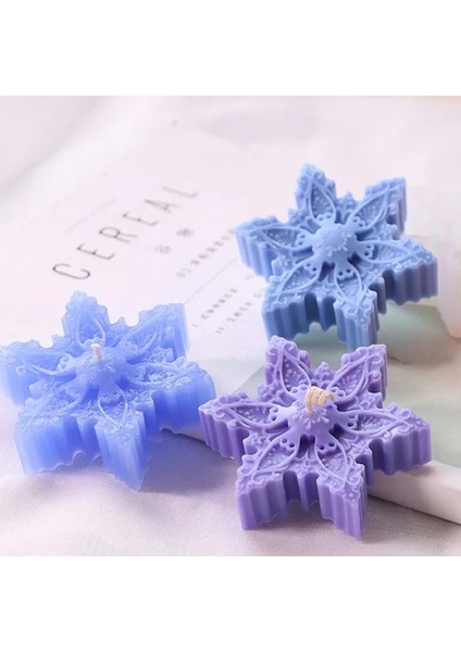 A-8.2x3.6cm Stili Noel Serisi Silikon Kalıp Noel Ağacı Şekilli Kalıp Kar Tanesi Aromaterapi Sabun Kalıpları El Yapımı Mum Kalıp Dıy Hatıra (Yurt Dışından)