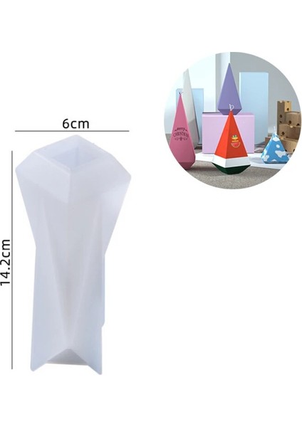 14CM Tarzı Dıy 3D Unicorn Silikon Mum Kalıp Epoksi Reçine Vertebral Noel Ağacı Kalıp Fondan Kek Çikolata Pişirme El Yapımı Sabun Kalıpları (Yurt Dışından)