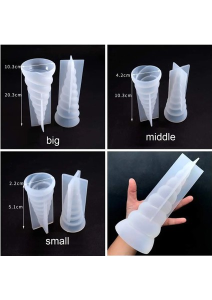 14CM Tarzı Dıy 3D Unicorn Silikon Mum Kalıp Epoksi Reçine Vertebral Noel Ağacı Kalıp Fondan Kek Çikolata Pişirme El Yapımı Sabun Kalıpları (Yurt Dışından) indirimleri