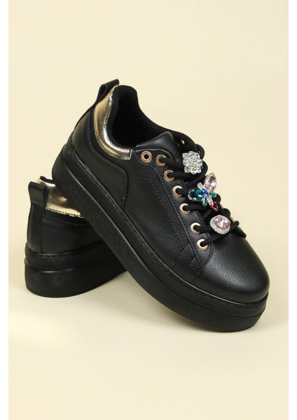 Taşlı Sneakers Siyah modelleri
