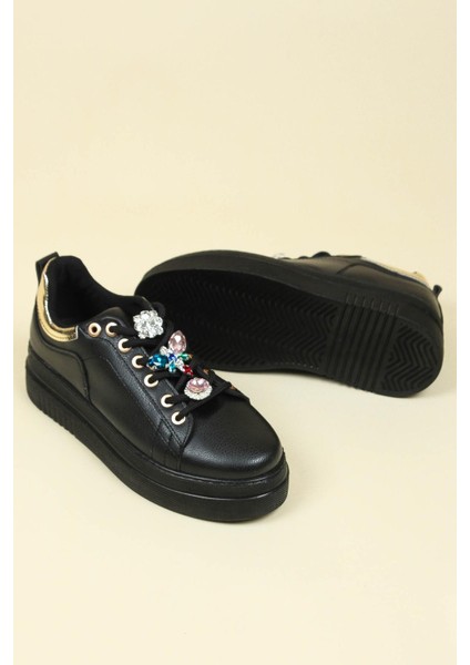 Taşlı Sneakers Siyah fırsatları