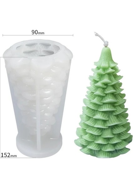 Ben Stil Büyük Noel Kokulu Silikon Mum Kalıp Dıy Yeni Santa Noel Ağacı Alçı El Yapımı Sabun Kek Çikolata Kalıpları Reçine Yapımı (Yurt Dışından)