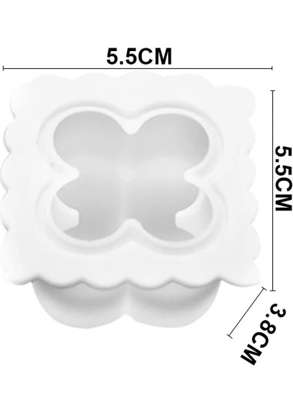 Yeni 5.5x5.5x3.8cm Stili 6 Kaviteler 3D Küp Pişirme Mus Kek Kalıbı Silikon Kare Kabarcık Tatlı Kalıpları Kek Tepsisi Mutfak Bakeware Mum Alçı Kalıp (Yurt Dışından)