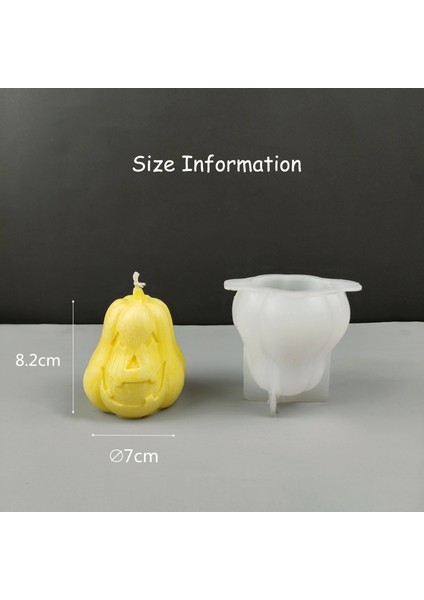 Korku Çığlığı Bıçağı Stili Face Balkabağı Mum Silikon Kalıp Cadılar Bayramı El Yapımı Balmumu Reçine Kalıp Yılbaşı Hediyeleri Diy Craft Mum Sabun Yapımı Ev Dekor (Yurt Dışından)