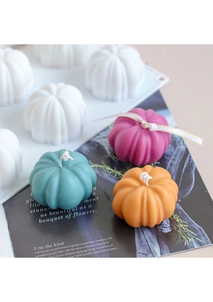 6.5x4.5cm Tarzı 3D Mini Kabak Şekli Mum Silikon Kalıp Reçine Sabun Polimer Kil Alçı El Sanatları Kalıp Cadılar Bayramı Ev Dekorasyonu (Yurt Dışından) fırsatları