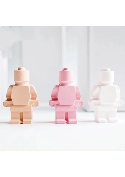 Açık Yeşil Tarzı 2 Robotlar Silikon Mum Kalıp Dıy El Yapımı Aromaterapi Mum Çikolata Buz Tepsisi El Sanatları Sabun Kalıp Yapımı Araçları (Yurt Dışından)