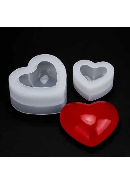 Elmas Kalp-L Tarzı 3D Aşk Kalp Silikon Kalıp Aroma Alçı Mum Balmumu Kalıp Dıy Kalp Şeklinde Tatlı Mus Kalıpları El Yapımı Ev Dekorasyon (Yurt Dışından) fırsatları