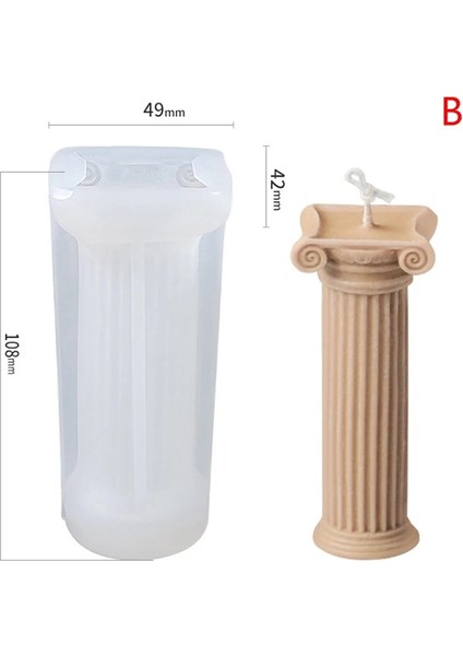 No.23 Tarzı 3D Gül Çiçek Mum Silikon Kalıp Dıy Alçı Kalıp Şekli Silikon Sabun Kalıpları (Yurt Dışından)