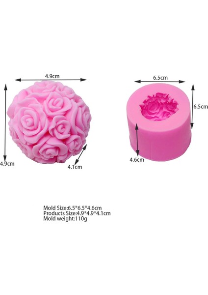 Iki Elma Tarzı 3D Kalp Silikon Mum Kalıp Soya Balmumu Uçucu Yağ Aromaterapi Mum Malzeme Balmumu Diy Sabun Kalıpları Hediyeler (Yurt Dışından)