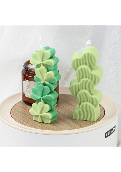 Bir Stil Aşk Yığınları Güneş Çiçeği Silikon Mum Kalıp Dıy Dört Yapraklı Yonca Papatya Mum Yapımı Sabun Reçine Kalıp Hediyeler Zanaat Ev Dekor (Yurt Dışından)