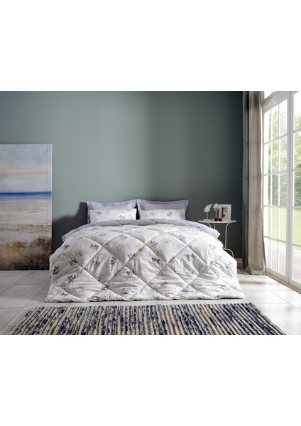 Flourish Easy Cotton Çift Kişilik Comforter Set - Krem