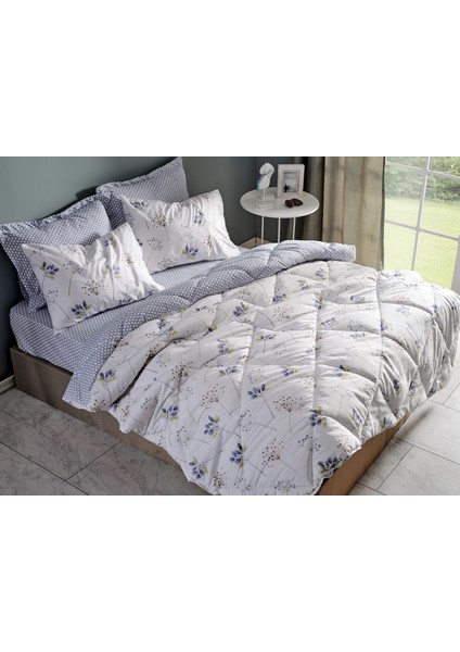 Flourish Easy Cotton Çift Kişilik Comforter Set - Krem
