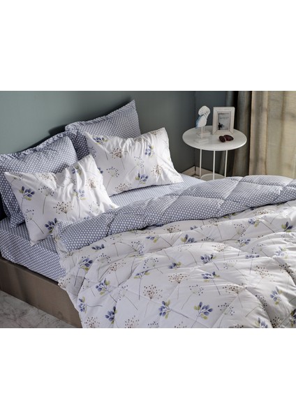 Flourish Easy Cotton Çift Kişilik Comforter Set - Krem