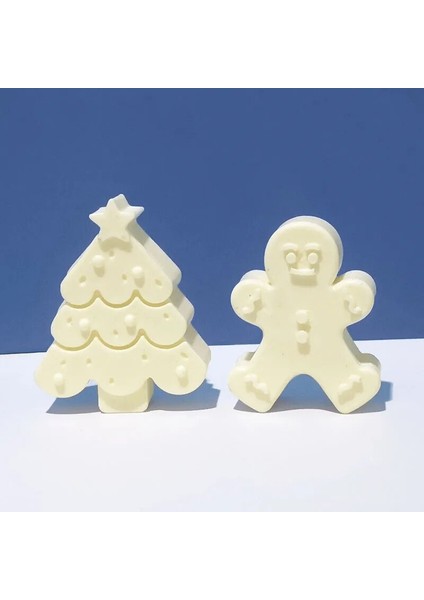 8.3x6.6x2.8cm Stili 3D Noel Ağacı Aromaterapi Alçı Mum Kalıpları Zencefilli Kurabiye Adam El Yapımı Mum Pişirme Araçları Çikolata Için Silikon Kalıp (Yurt Dışından) fırsatları