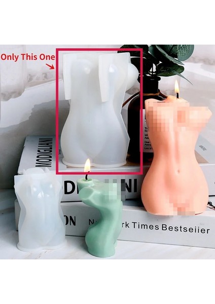 Büyük 06 Stili 3D Çekici Insan Vücudu Silikon Mum Kalıbı Dıy Portre Aromatik Mum Yapımı Alçı Sabun Reçine Kalıp Hediyeler Ev Dekor Zanaat (Yurt Dışından)