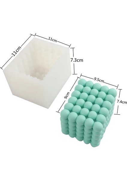 C12 Stili Yenı Büyük Geometrik Küp Mum Kalıbı Dıy Piramit Rubik Soya Balmumu Mum Kalıpları El Yapımı Kek Pişirme Araçları Sabun Formu Zanaat Aroma Kalıp (Yurt Dışından)