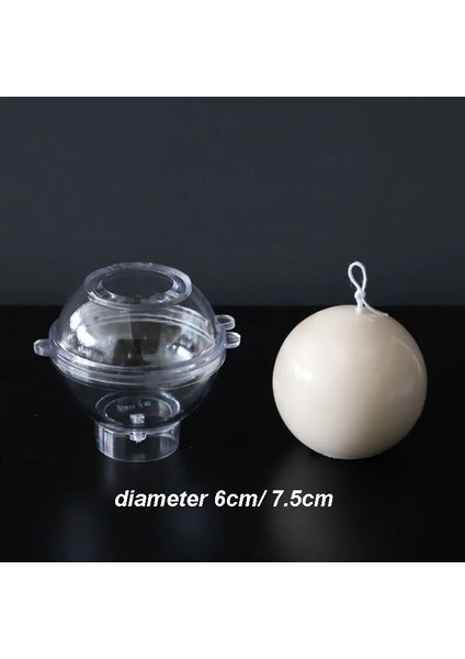7cm Tarzı Kilise Heykeli El Yapımı Mum Kalıp Dıy Spere Aromaterapi Alçı Malzemeleri Akrilik Top Şekilli Şeffaf Kalıp (Yurt Dışından)