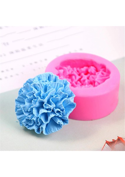 Renk Rastgele Stili 3D Karanfil Çiçek Silikon Kalıp Dıy Aromaterapi Alçı Mum Sabun Kalıbı Ev Yapımı Mum Formu Sabun Kalıbı Kek Dekorasyon Aracı (Yurt Dışından)