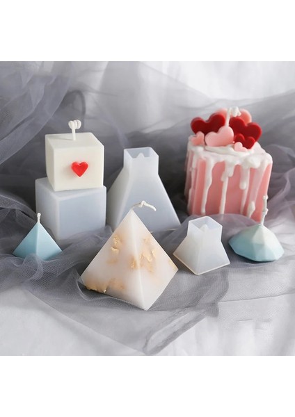 Altın 1g Çanta Stili Diy Piramit Mum Kalıp Küp Silikon Kalıp Elmas Geometri Aracı Üçgen Piramit Epoksi Reçine Kalıpları Mum Yapımı Malzemeleri (Yurt Dışından) modelleri