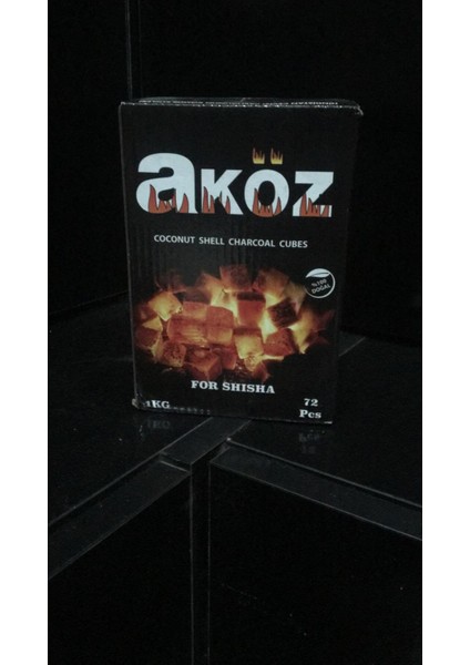 Aköz Küp Nargile Kömürü 1000GR 2 Tane