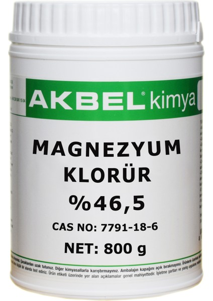 Magnezyum Klorür 800 gr