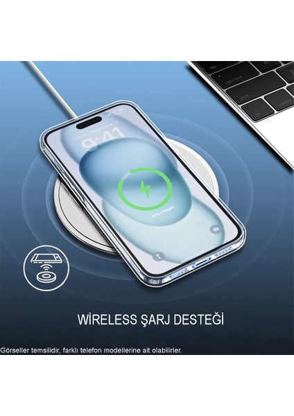 Caseworld Apple iPhone 15 Plus Kapak Kamera Korumalı Tıpalı Şeffaf Silikon Kılıf indirimleri