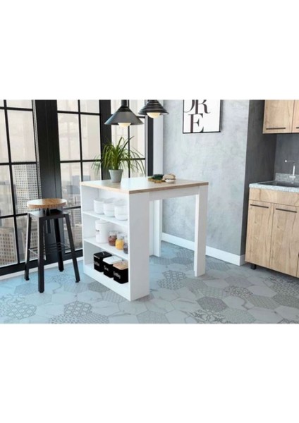 Tanya 2li Set - Mutfak Masası-Mutfak ADASI-120 Cm-Çekmeceli Alt Modül