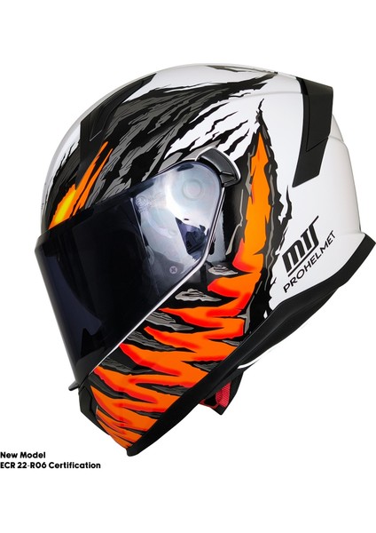 Motosiklet Kask Ece 22.R06 Sertifikalı Güneş Vizörlü Fiber Kask Full Face Motor Kaskı Yeni Sezon Insect