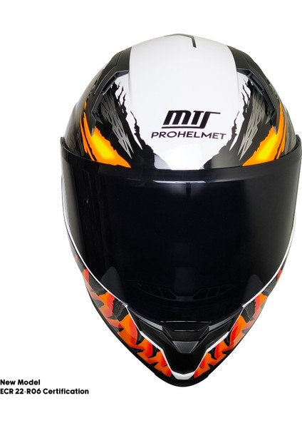 Motosiklet Kask Ece 22.R06 Sertifikalı Güneş Vizörlü Fiber Kask Full Face Motor Kaskı Yeni Sezon Insect