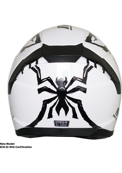 Motosiklet Kask Ece 22.R06 Sertifikalı Güneş Vizörlü Fiber Kask Full Face Motor Kaskı Yeni Sezon Insect