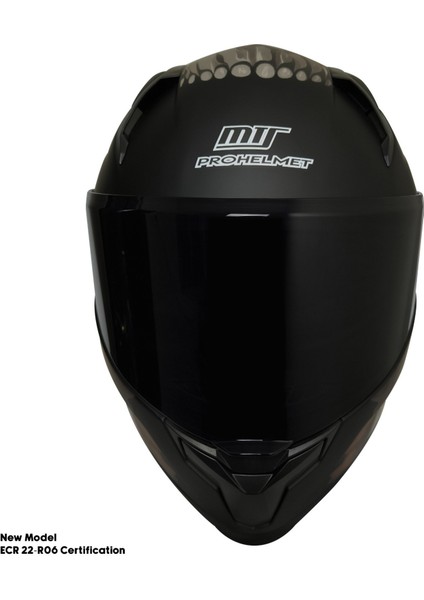 Motosiklet Kask Ece 22.R06 Sertifikalı Güneş Vizörlü Fiber Kask Full Face Motor Kaskı Yeni Sezon Bones