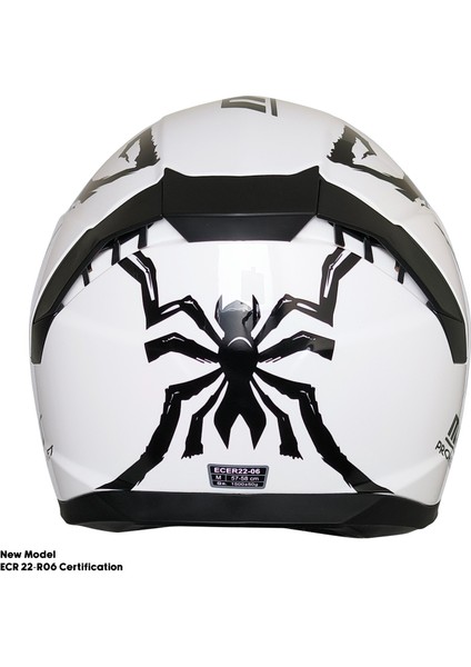 Motosiklet Kask Ece 22.R06 Sertifikalı Güneş Vizörlü Fiber Kask Full Face Motor Kaskı Yeni Sezon Insect modelleri