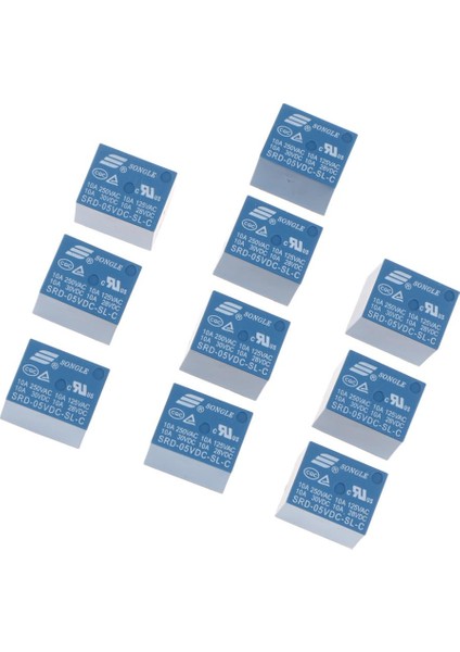 10PCS SRD-05VDC-SL-C Pcb Tip 5V Mini Güç Rölesi (Yurt Dışından)