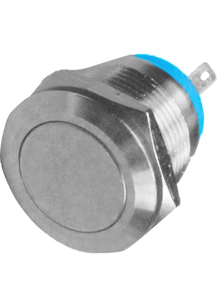 19MM Düz Su Geçirmez Anlık Metal Itme Düğmesi Anahtarı 3A/250VAC 1no (Yurt Dışından)