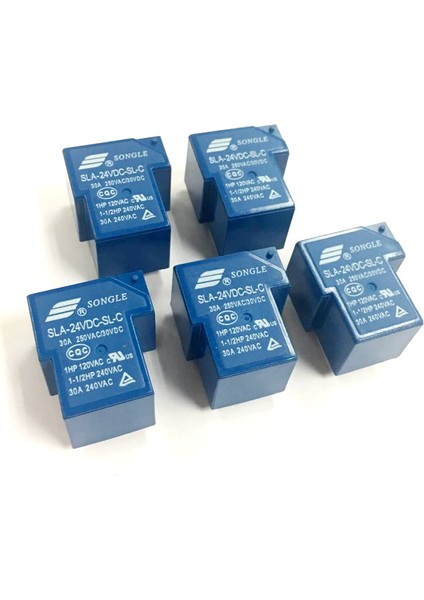 5pcs Şarkı 24V 1 Ch Rölesi SLA-24VDC-SL-C 250V Ac 30V 30A Dc 6 Pin Atölye (Yurt Dışından) fırsatları