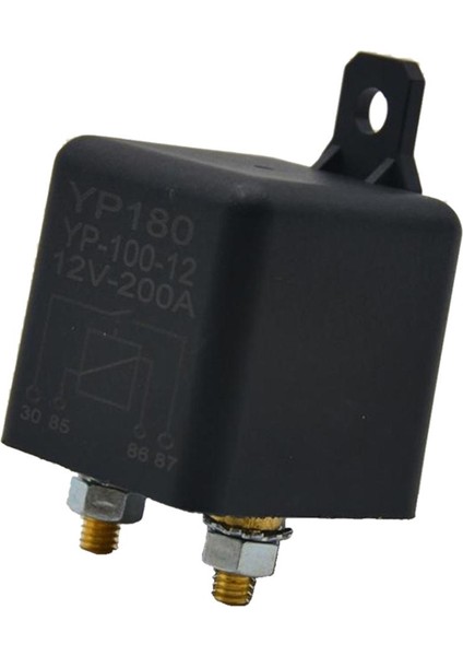 4pin 12V Dc 200A Yüksek Güçlü Araba Röle Motoru Sürekli Otomotiv Anahtarı (Yurt Dışından)