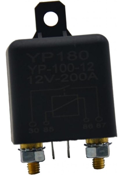 4pin 12V Dc 200A Yüksek Güçlü Araba Röle Motoru Sürekli Otomotiv Anahtarı (Yurt Dışından)