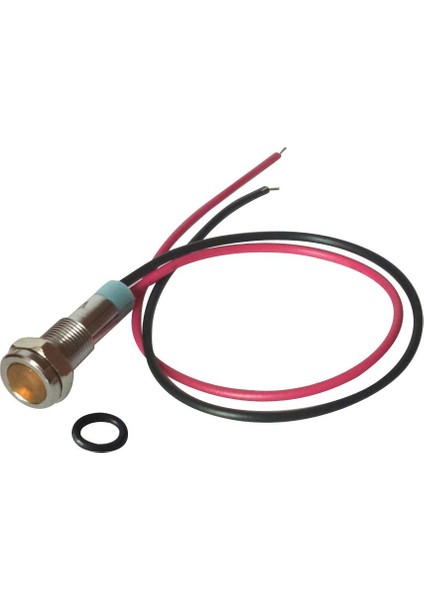 2pcs 6mm 6V Su Geçirmez LED Metal Göstergesi Uyarı Sinyal Ampul Lambası (Yurt Dışından)