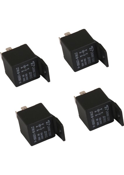 4pcs 12V 4 Pin 80A Araç Başlangıç ​​motor Kapısı Kilit Işık Röle Kiti (Yurt Dışından)