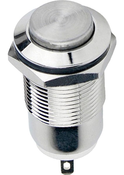12MM Dc 36V 2A Yüksek Üst Metal Mandal Alma Düğmesi Açma/kapama Anahtarı Su Geçirmez (Yurt Dışından)