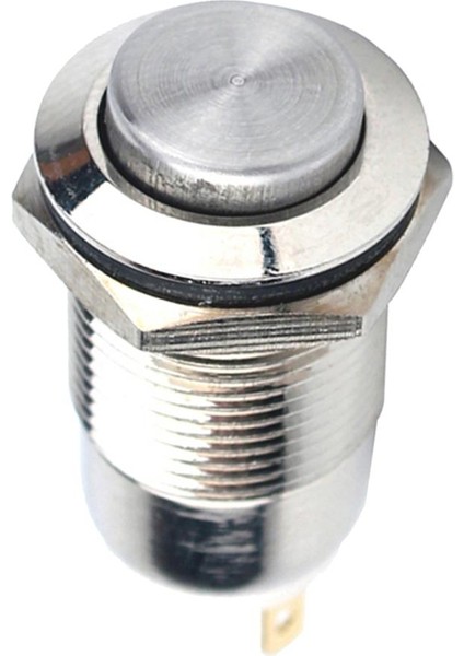 12MM Dc 36V 2A Yüksek Üst Metal Mandal Alma Düğmesi Açma/kapama Anahtarı Su Geçirmez (Yurt Dışından)