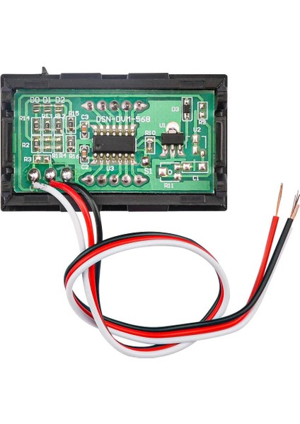 TLS Robotik 0.56 inç 0-30V 3 Kablolu LED Dijital Mavi Göstergeli Voltmetre