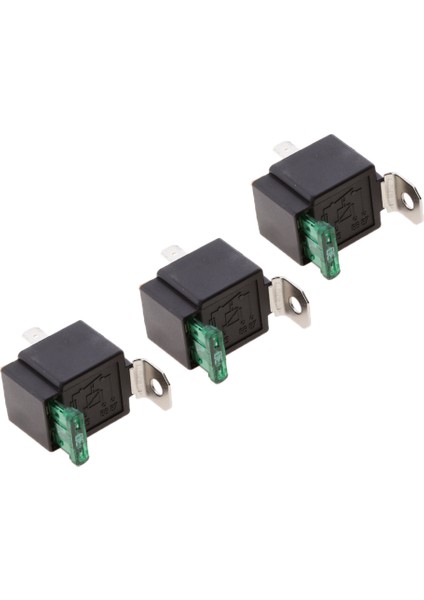 3pcs 24V 30A 4 Pin Terminal Spst Röle Güç Anahtarı Bıçak Sigortalı (Yurt Dışından)