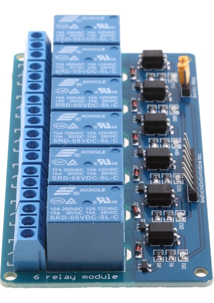 Optocoupler Yalıtımlı 5V 6 Kanallı Modülü Geniş Kartı (Yurt Dışından)