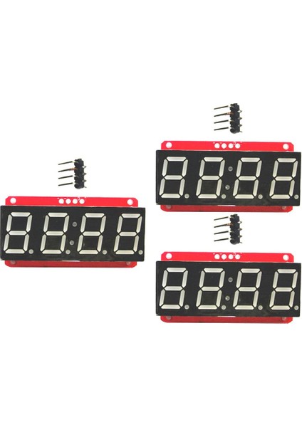 3x LED Ekran Modülü HT16K33 I2C 0.56 '' 4 Dijit Yedi Segment Için (Yurt Dışından)