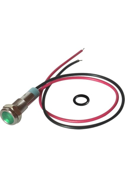 2pcs 6mm Su Geçirmez Metal LED Göstergesi Uyarı Sinyal Ampul Lambası (Yurt Dışından)