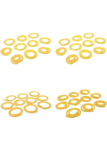 4000XYOW Yuvarlak Kablo Etiketleri Yönetim Tel Işaretçisi Numara No 0 ~ 9 0.75MM² ~ 2.5mm² (Yurt Dışından)