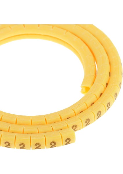 4000XYOW Yuvarlak Kablo Etiketleri Yönetim Tel Işaretçisi Numara No 0 ~ 9 0.75MM² ~ 2.5mm² (Yurt Dışından)