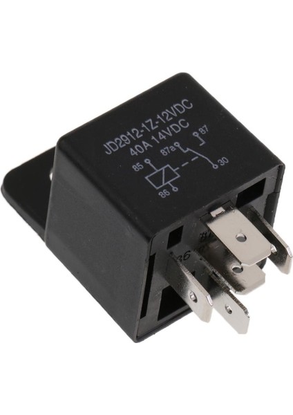 12V Röle 5 Pimli Araba Kamyonu Otomotiv 40 Amp Spdt Rölede Değişiklik (Yurt Dışından)